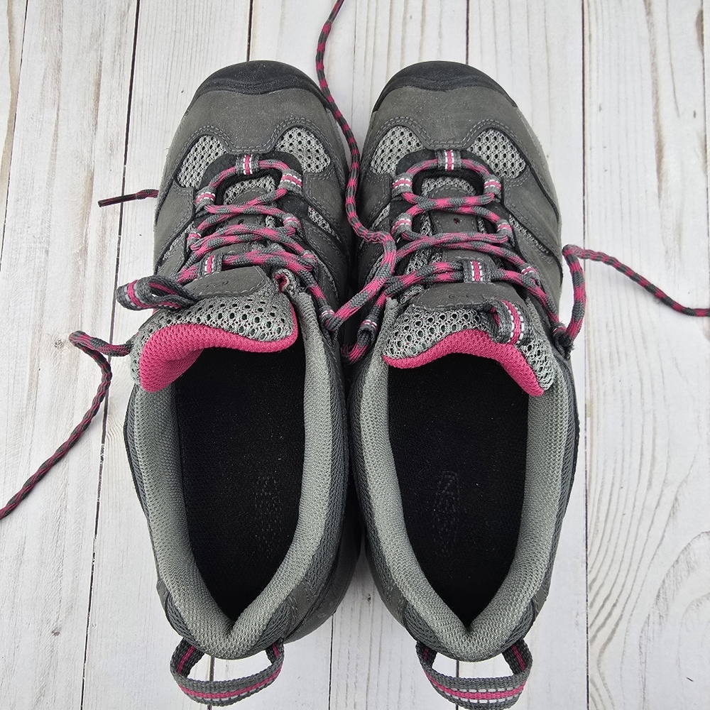 Keen Hiking Shoes Pink and Gray Women’s Size 7.5 - Picture 14 of 16